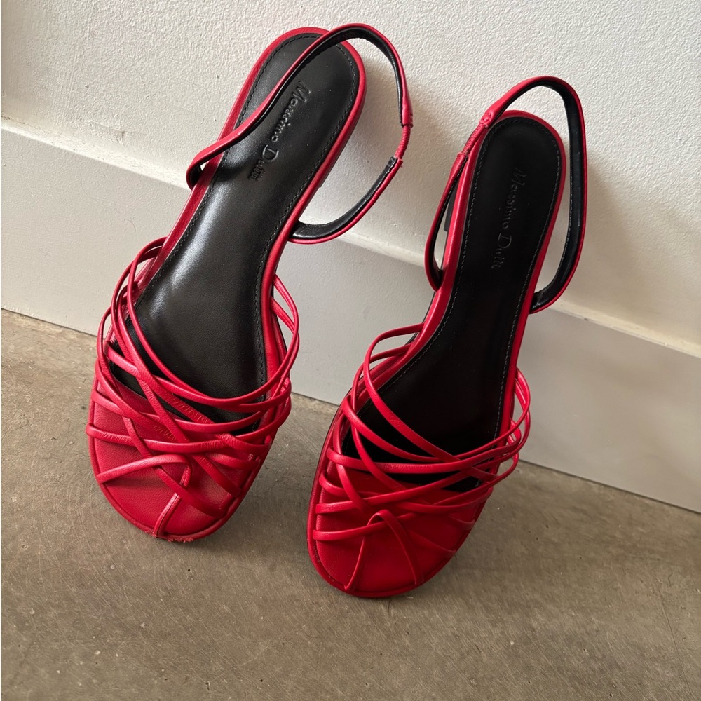 Massimo Dutti Strappy Slingback Sandals